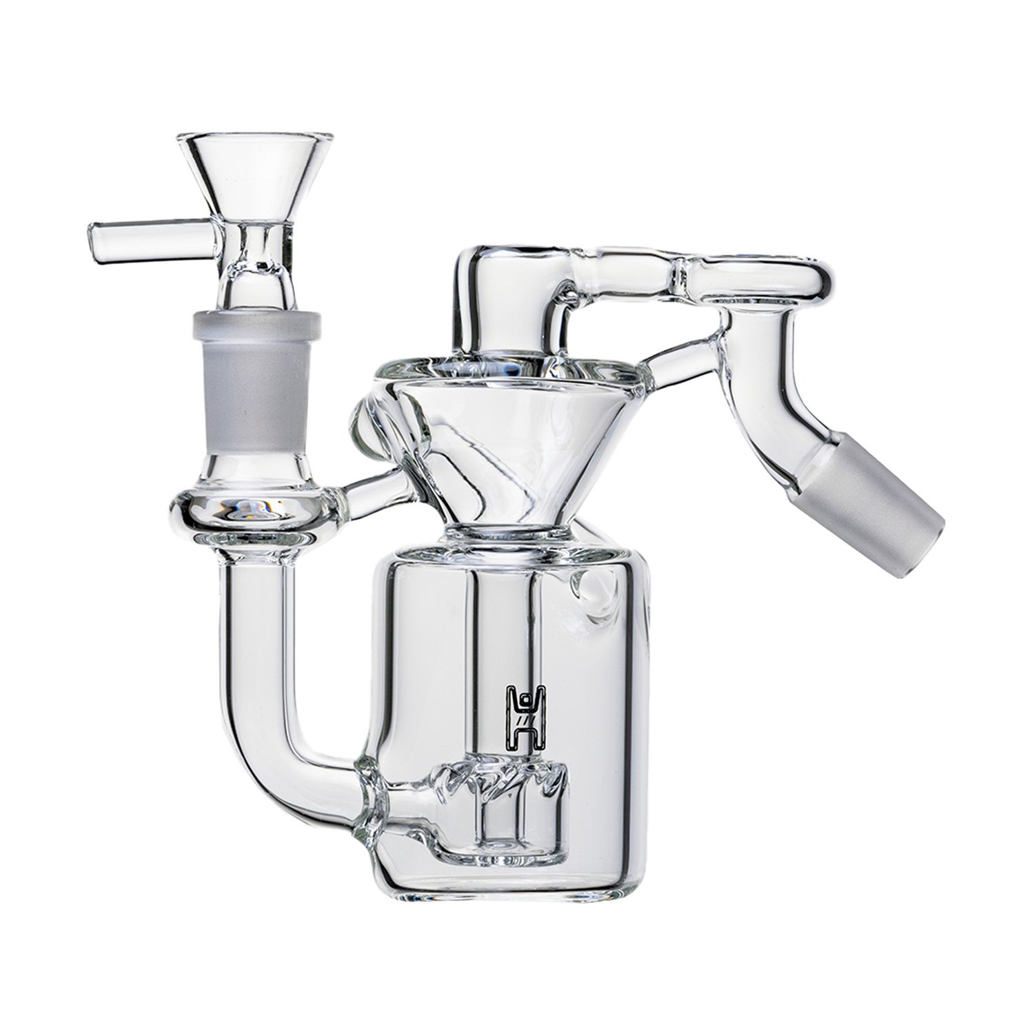 Human Grade | The Recycler Ash Catcher, 14mm, 45°, Color: Clear
