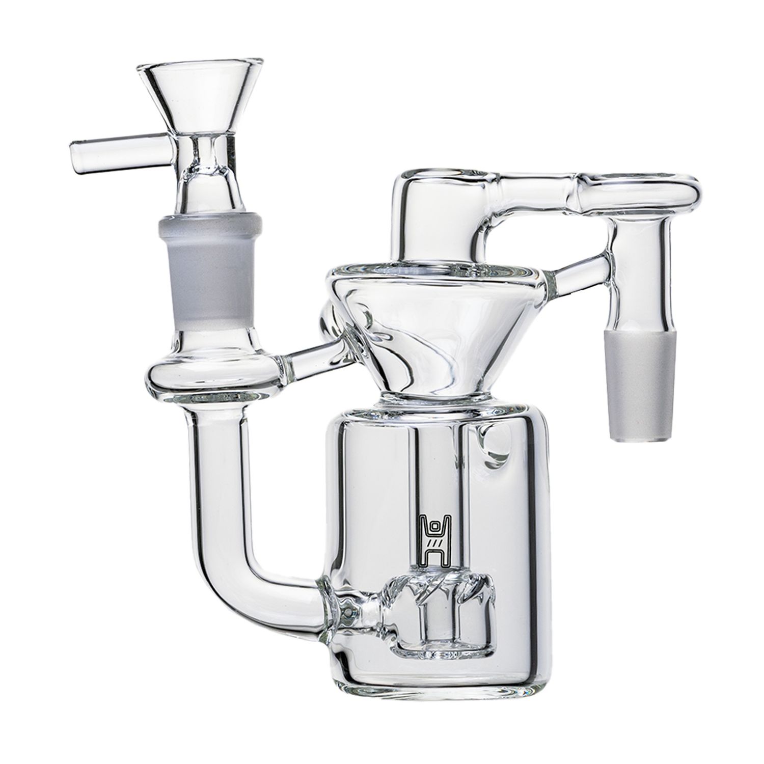Human Grade | The Recycler Ash Catcher, 14mm, 90°, Color: Clear