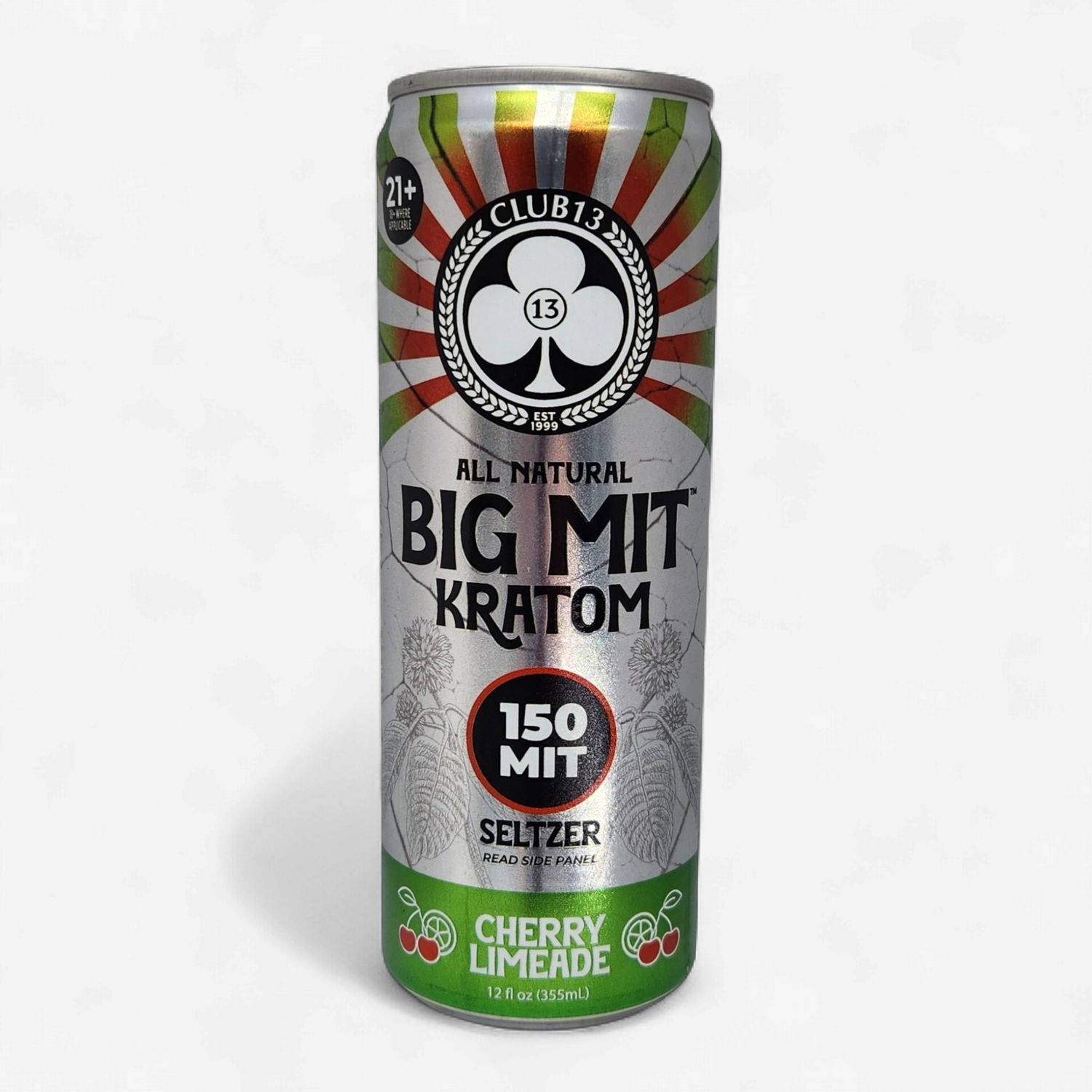 Club13 Kratom Seltzers | Cherry Limeade - 150 MIT
