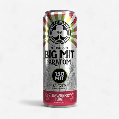Club13 Kratom Seltzers | Strawberry Kiwi - 150 MIT