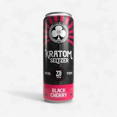 Club13 Kratom Seltzers | Black Cherry - 75 MIT