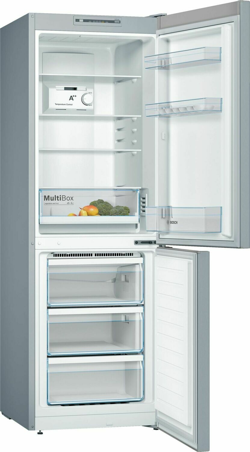 Bosch Fridge Freezer Frost Free 170cm Tall KGN33NL3AG Silver