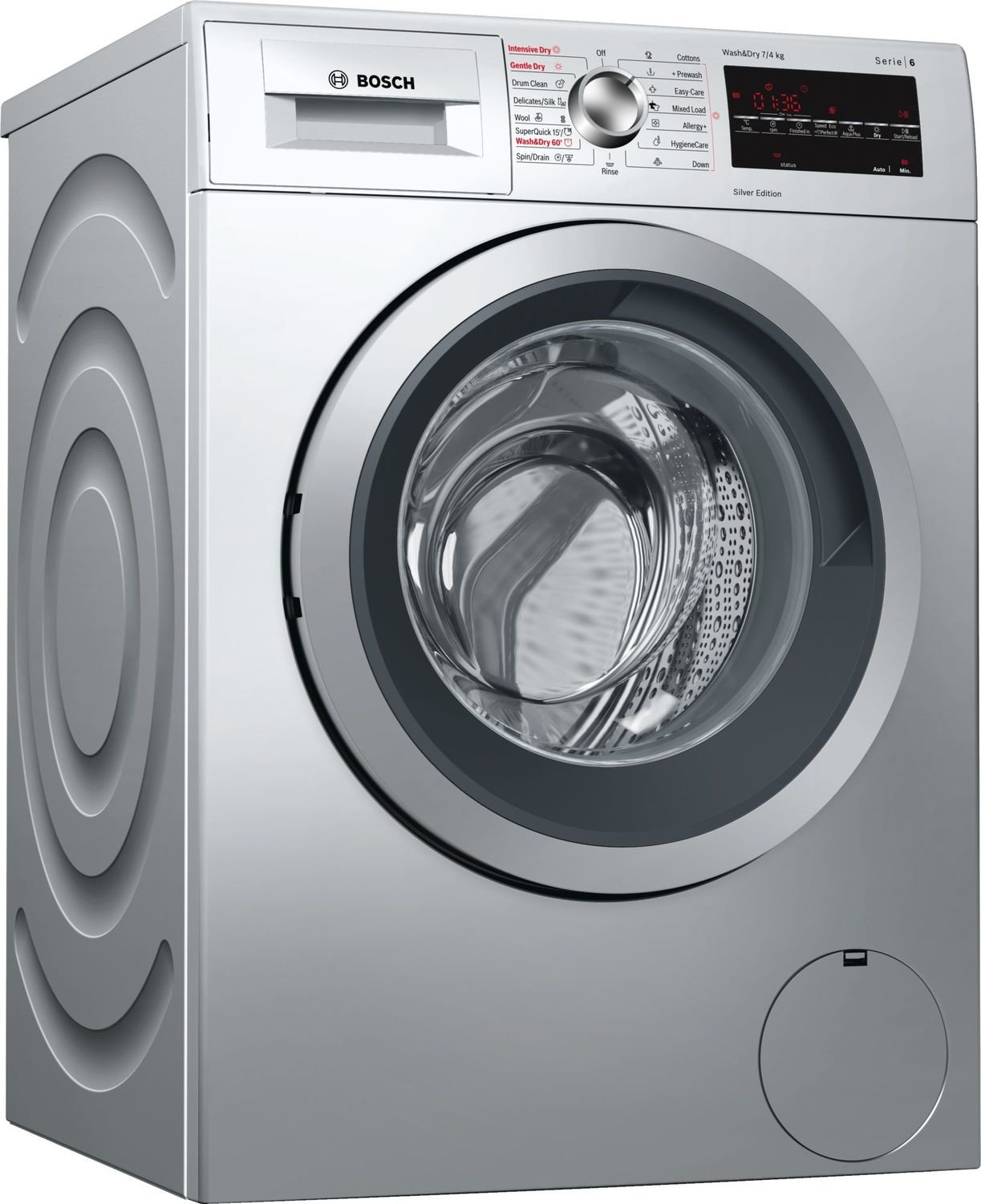 Bosch 7kg Wash/4kg Dry 1500 Spin Washer Dryer WVG3047SGB Silver