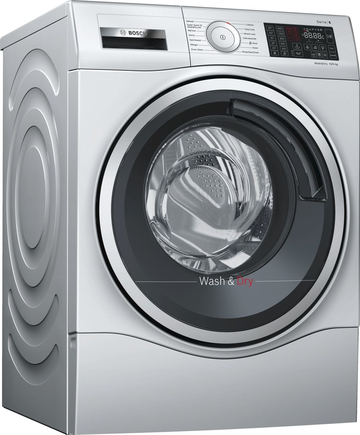 Bosch 10kg Wash/6kg Dry 1400 Spin Washer Dryer WDU28568GB Silver