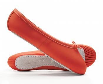 KATZ Full Sole Red Leather Ballet Shoes