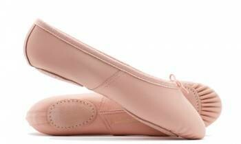 KATZ Split Sole Pink Leather Ballet Shoes