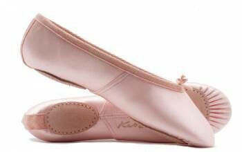 KATZ Split Sole Pink Satin Ballet Shoes