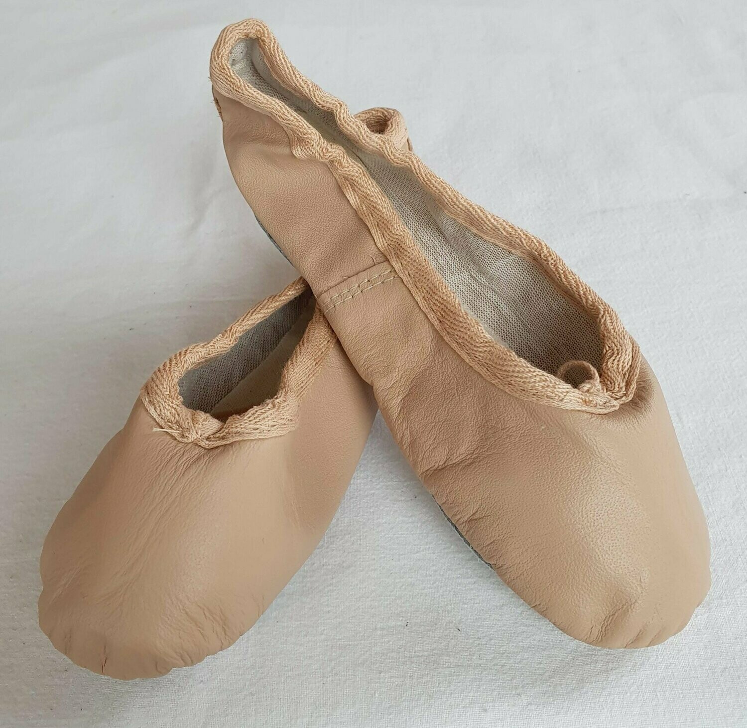 Felix Full Sole Pink Leather Ballet Shoes