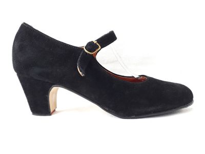 SALE -  Gladis FLAMENCO Black Suede