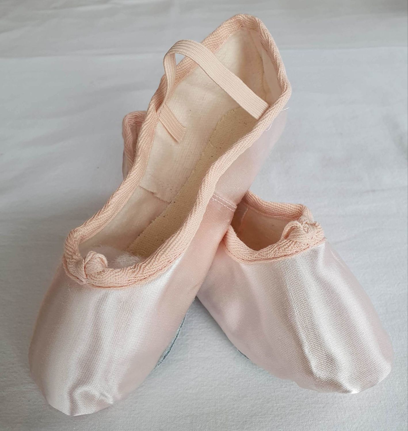 Felix Full Sole Pink Satin Ballet Shoes