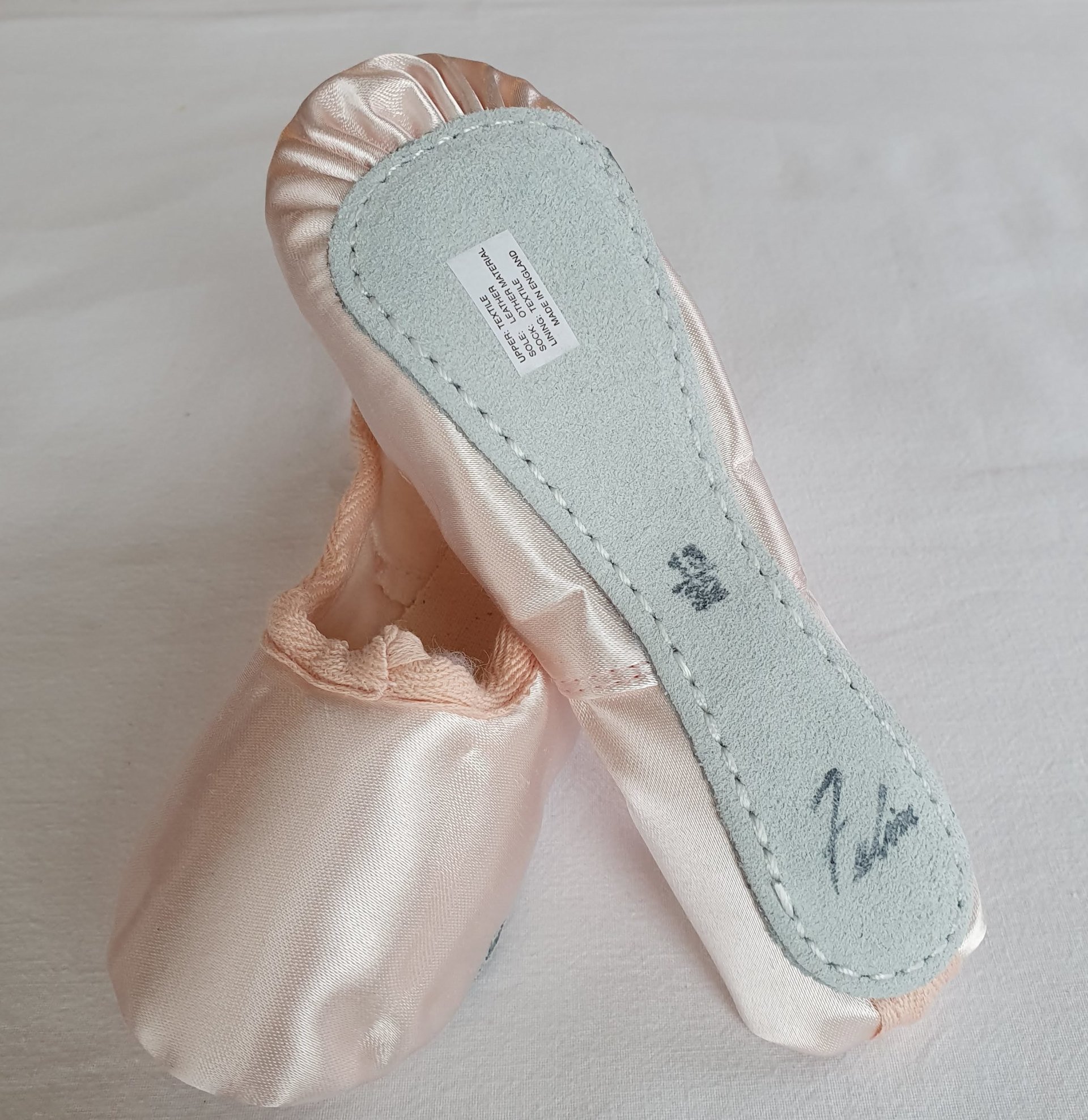 Felix Full Sole Pink Satin Ballet Shoes