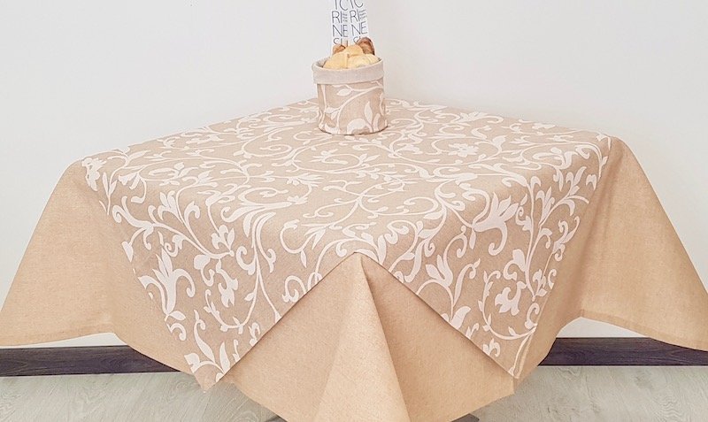 Tovaglia Antimacchia Utopia Kitchen - 152x213 Cm, Confezione Da 2, Bianco, Lavabile In Lavatrice Per Feste E Eventi - Foto 4