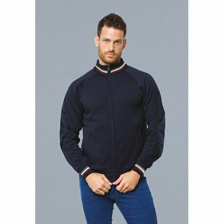 FELPA ZIP INTERA ITALIA