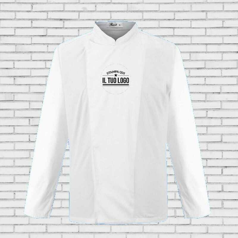 GIACCA CUOCO CLASSICA MANICA LUNGA CON CLIP GIACCA CUOCO CLASSICA MANICA LUNGA CON CLIP