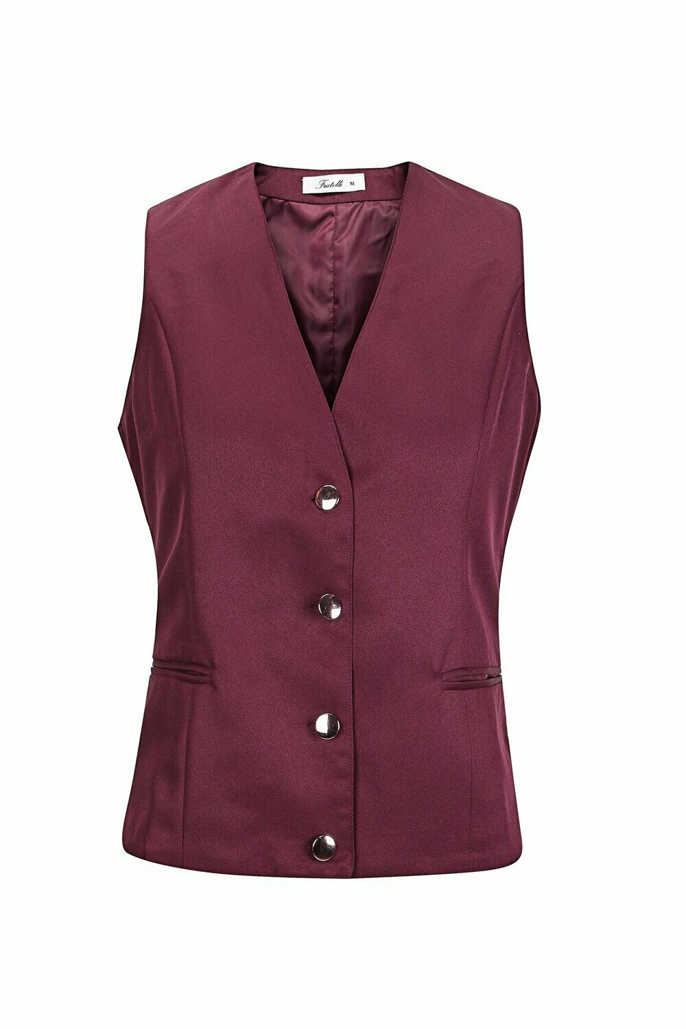 GILET CAMERIERA DONNA BORDEAUX| DIVISE BAR E RISTORANTI