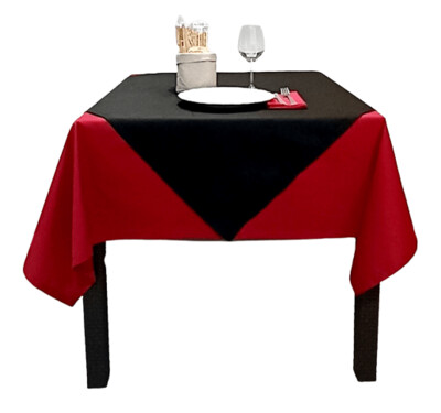 Tovaglioli In Cotone 100% 50x50 Cm – Morbidi E Assorbenti – 12 Pezzi Per Cena, Hotel, Ristorante E Feste – Colore Rosso - 4