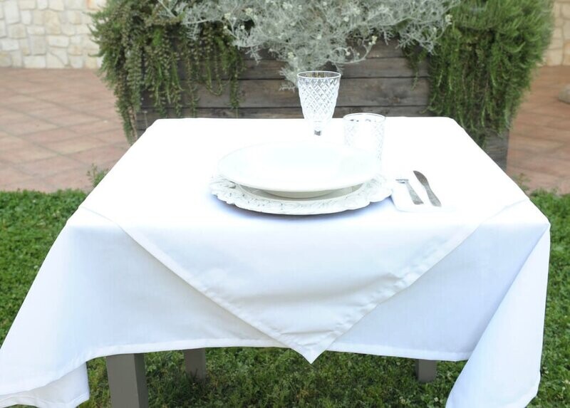 Tovaglia per Ristorante - Roprodal cm 120x120 Tovaglia bianca