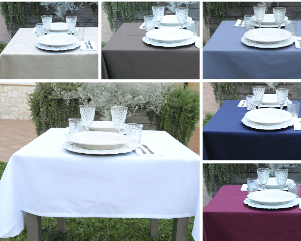 Tovaglia bianca 145x145
