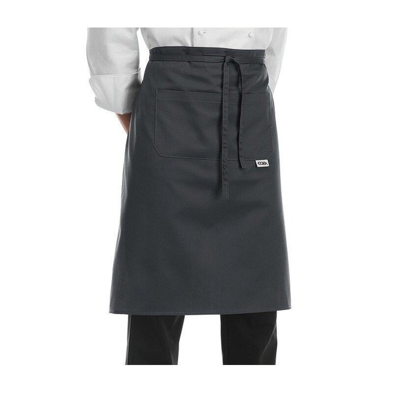 Grembiule bistrot cameriere lungo unisex grigio