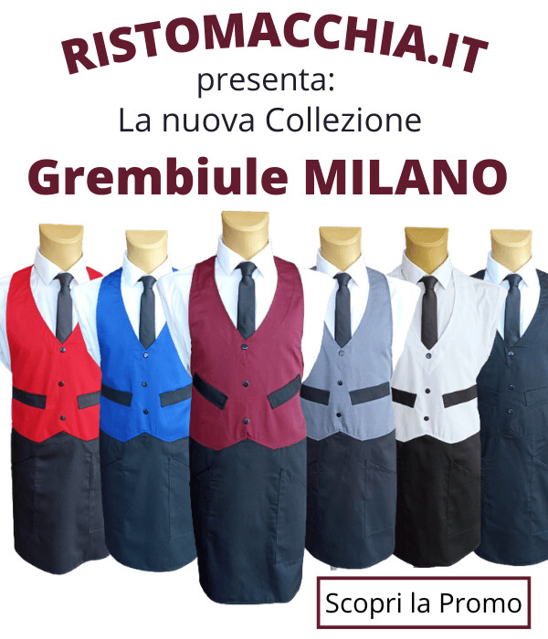 GREMBIULE DA CAMERIERE CON GILET - MILANO