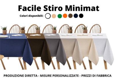 30 Tovaglie per Ristorante- Minimat Facile Stiro cm 145x145 (Offerta a Tempo)