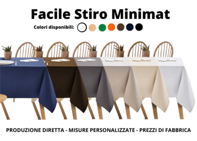 30 Tovaglie per Ristorante -  Minimat Facile Stiro - cm 120 x 120 ( Offerta a Temo)