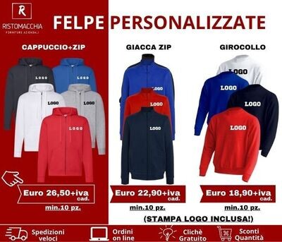 FELPA GIROCOLLO UNISEX JHK PREMIUM