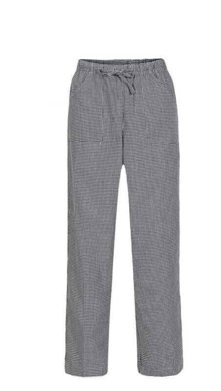 PANTALONE CUOCO CLASSICO CON ELASTICO IN VITA pantalone cucina sale e peppe