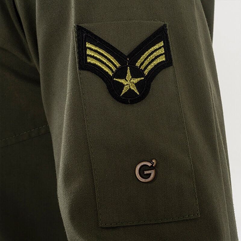 Giacca cuoco Goose Giblor's particolare taschino manica con stemma