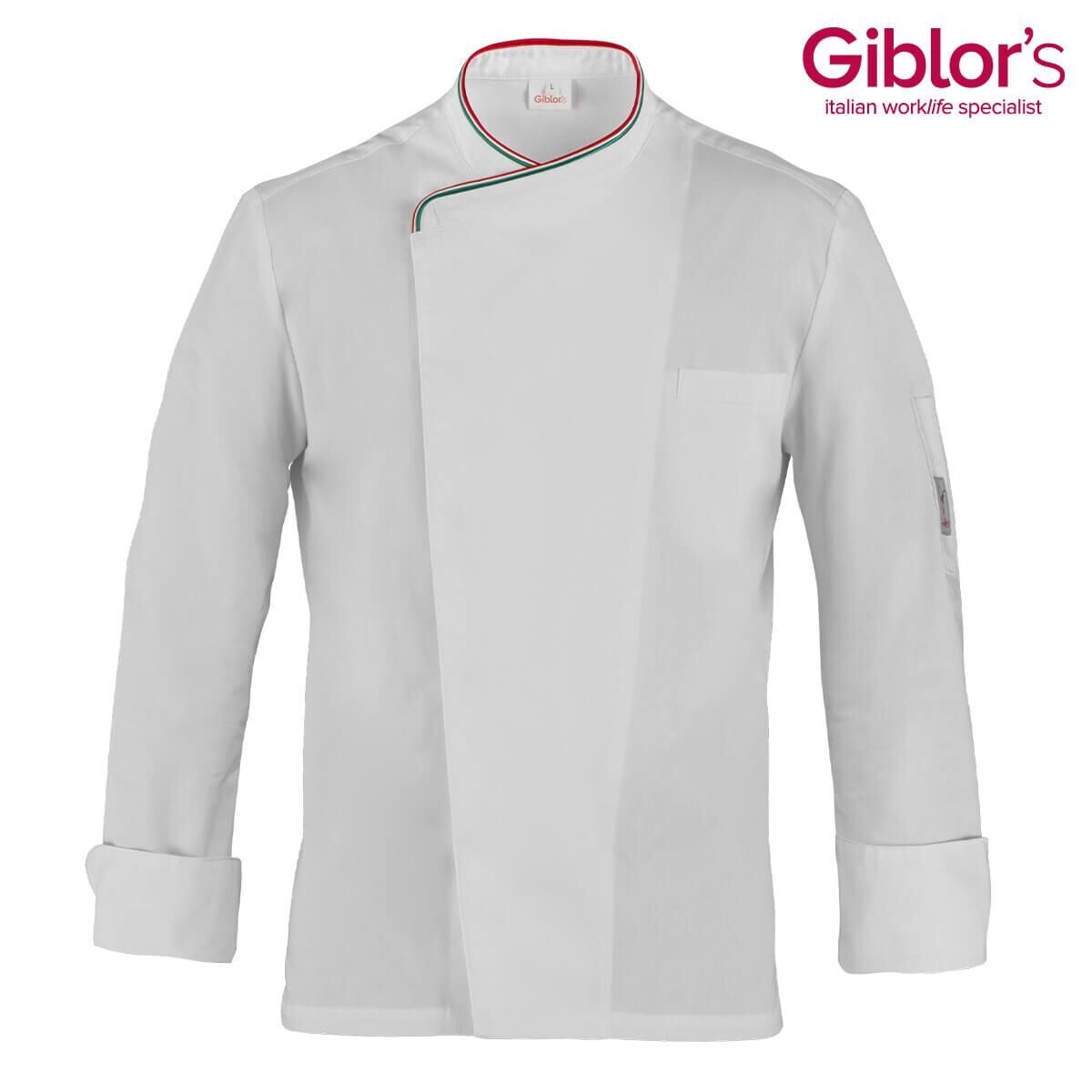 Giacca cuoco Giblor's Patrizio tricolore