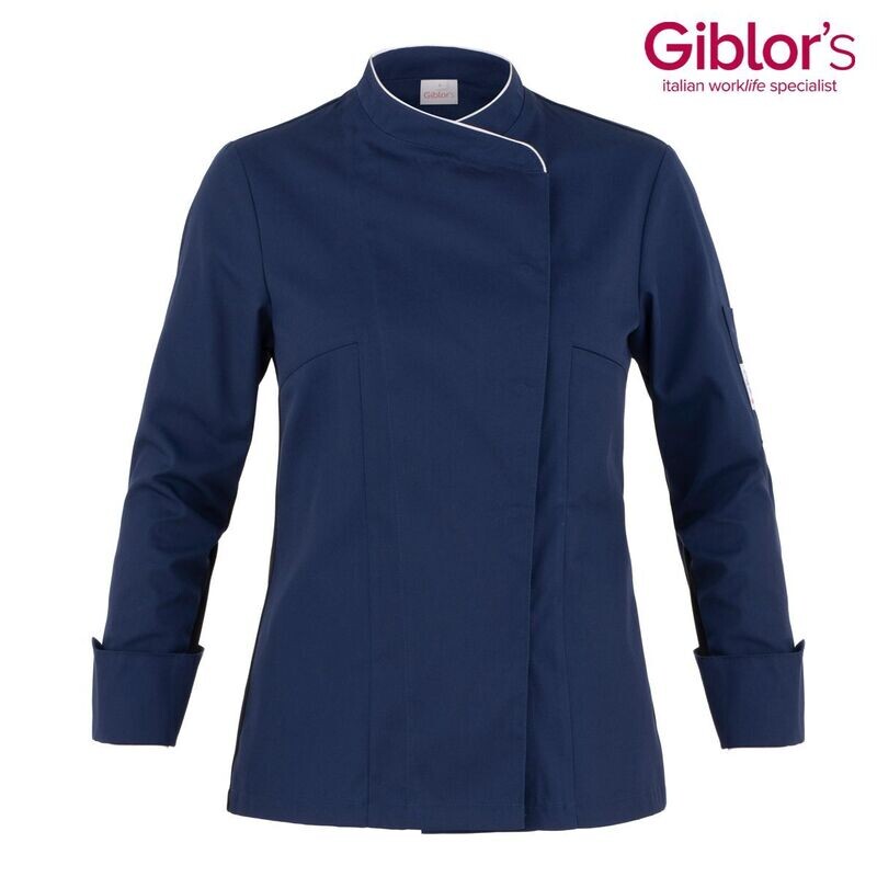 Giacca cuoca Susi Giblor's vari colore blu