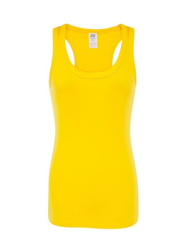 Canotta donna barista spiaggia colore giallo