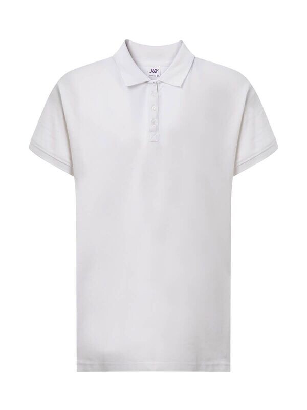 polo donna over size bianco