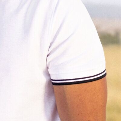 POLO UOMO MANICA CON RIGHE A CONTRASTO