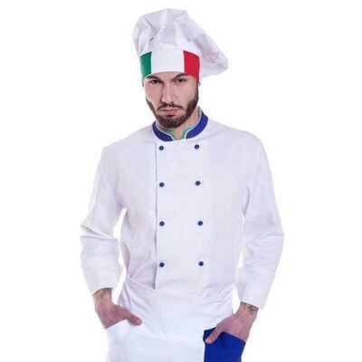 Giacca cuoco Tricolore Italia