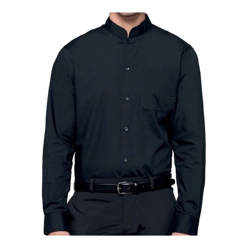 CAMICIA COREANA CAMERIERE UOMO MANICA LUNGA