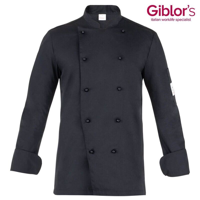 Giacca cuoco Giblor's Adriano colore nero