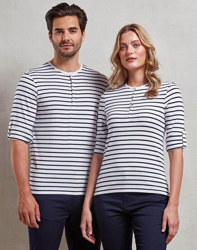 HERREN-T-Shirt mit aufrollbaren Ärmeln