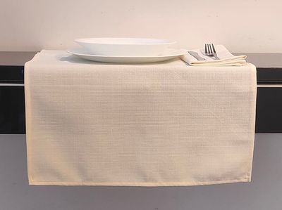 Runner elegante per Ristorante 100% poliestere - Montesor bianco