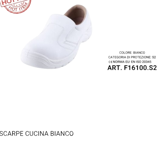 Scarpa antinfortunistica Team Work Cucina  - S2 -ISO 20345