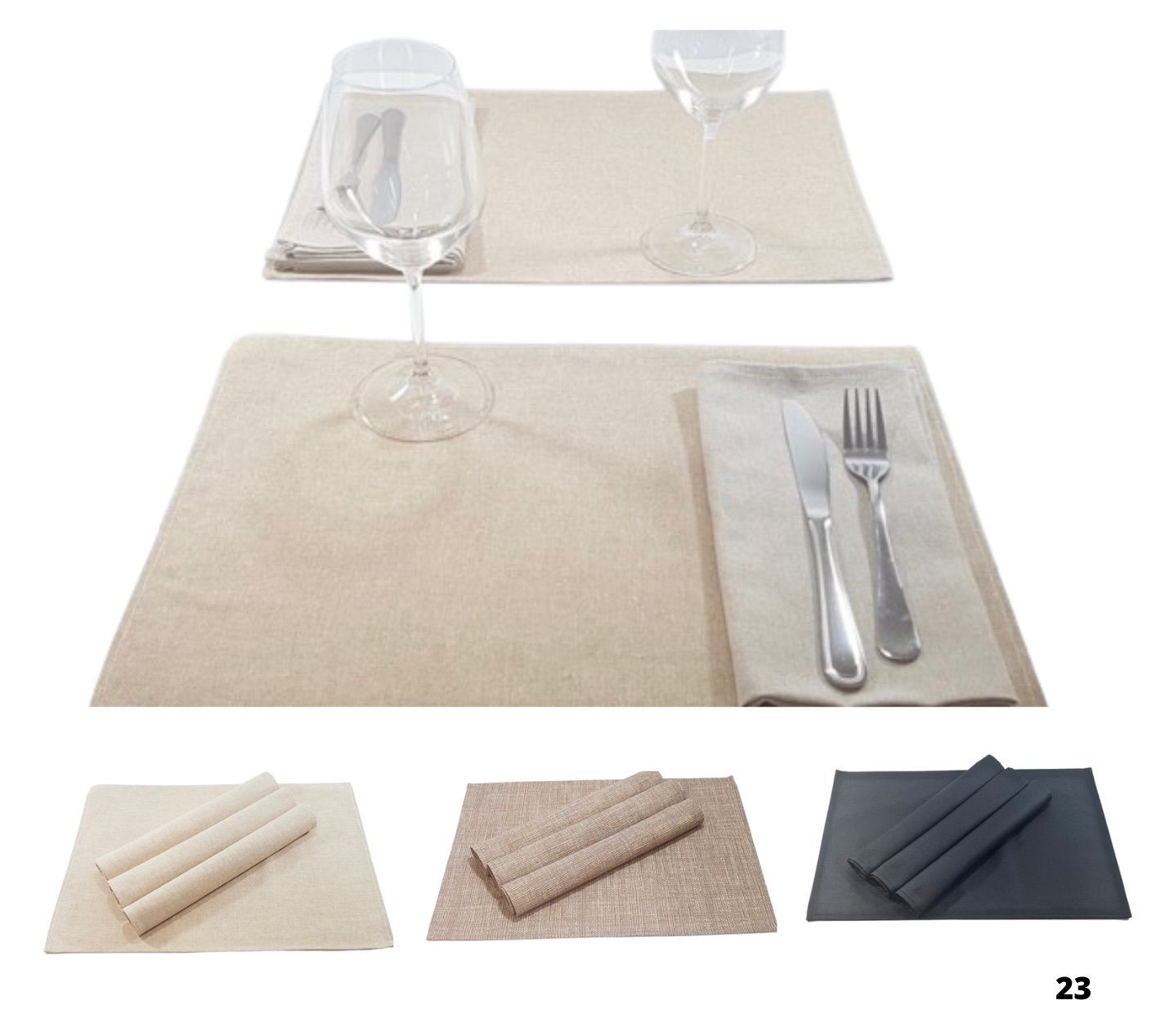 50 Tovagliette americane antimacchia cm  30 x 45 ( Offerta a tempo)