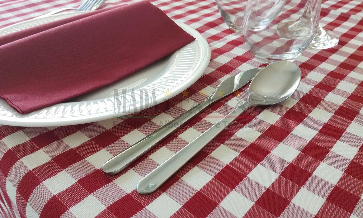 Coprimacchia a quadretti per Ristorante - Marisa cm 90 x 90