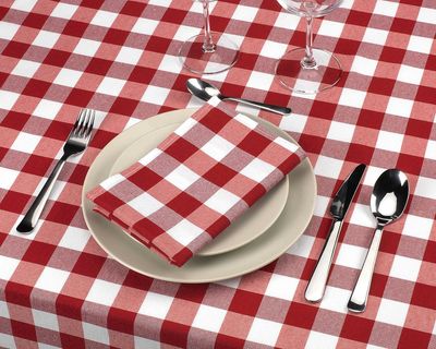 Tovagliolo a quadretti per Ristorante - Marisa Tovagliolo a quadretti per Ristorante colore rosso