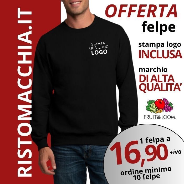 FELPA UUNISEX  GIROCOLLO Fruit of the Loom CLASSIC FELPA UUNISEX  GIROCOLLO Fruit of the Loom CLASSIC Promo