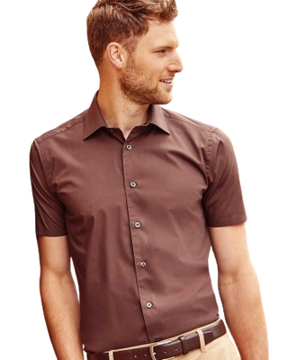 CAMICIA UOMO LUXURY STRETCH MANICA CORTA RUSSEL