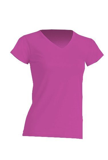 Magliette Donna collo a V, personalizzabili con stampa o ricamo 100% cotone