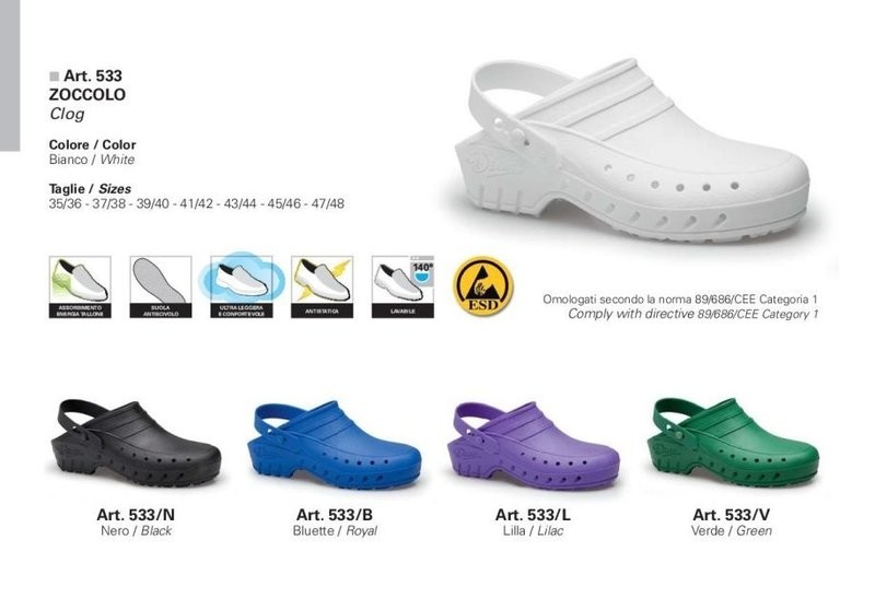 ZOCCOLO ANATOMMICO LAVABILE 140° CLOG GIBLOR'S ZOCCOLO ANATOMMICO LAVABILE 140° CLOG GIBLOR'S