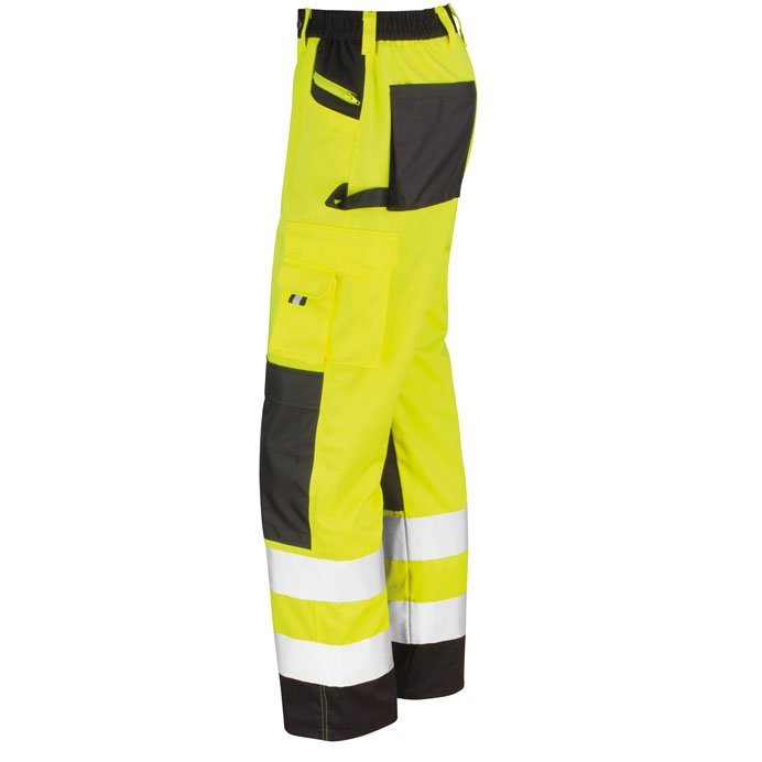 PANTALONE MULTITASCHE  ALTA VISIBILITA' EN ISO 20471: 2013 CLASSE 2 RESULT