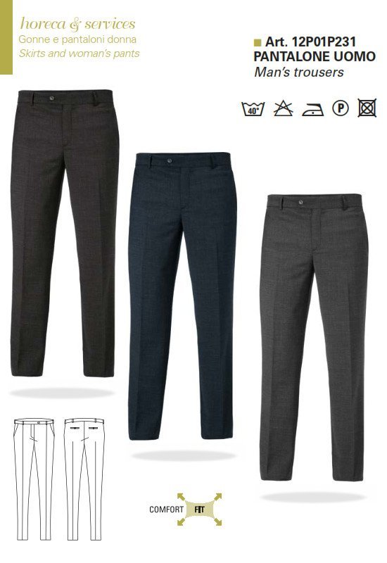 Pantalone  Uomo  Lana Mauro GIBLOR'S