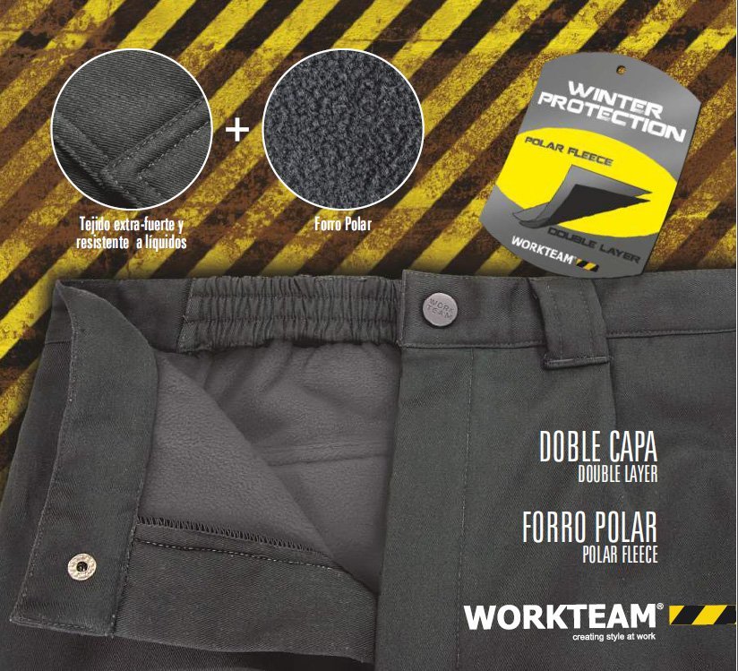 PANTALONE DA LAVORO  RESISTENTE A FREDDO POLOARRE WORK TEAM